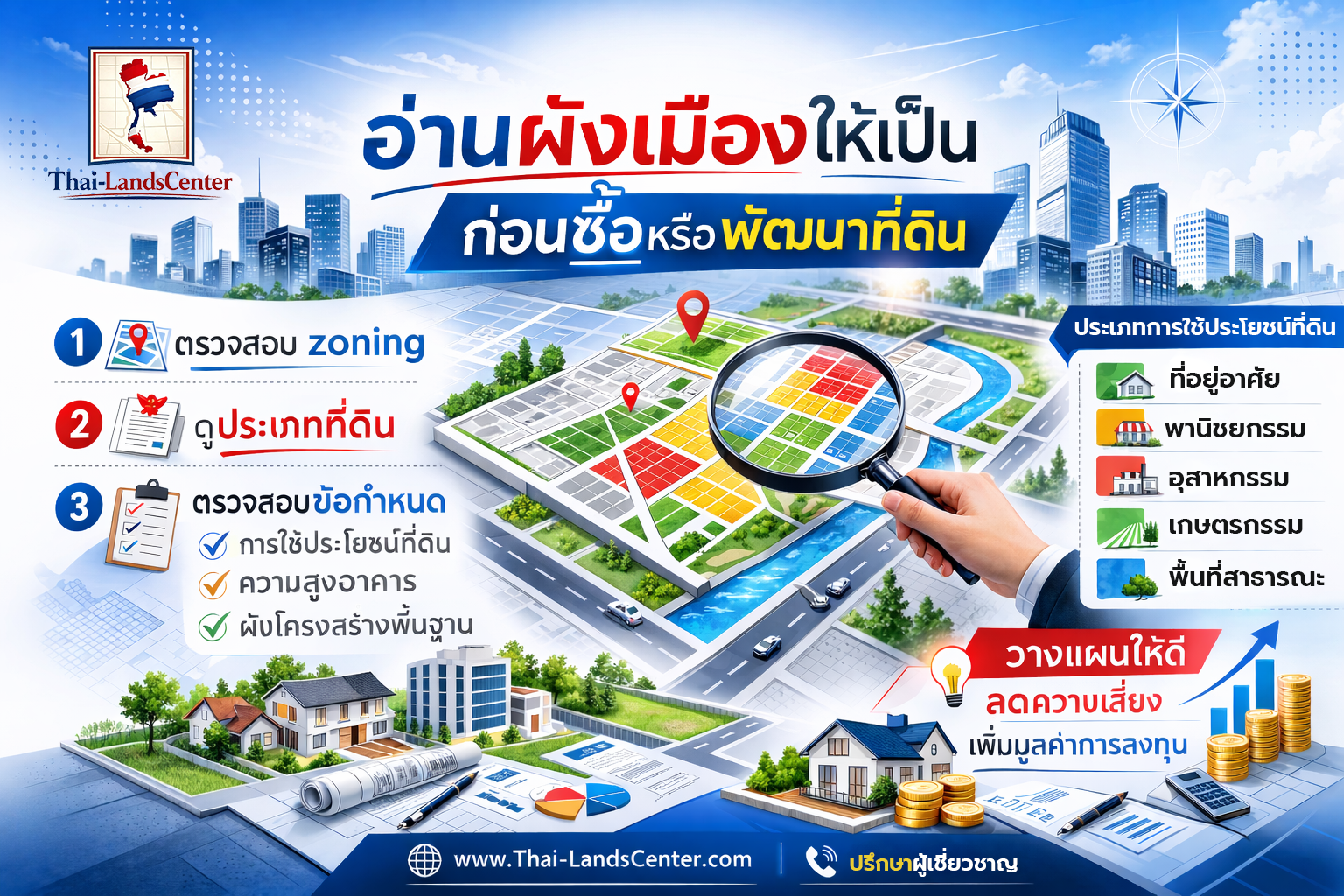 บทความที่ 2 อ่านผังเมืองให้เป็นก่อนซื้อหรือพัฒนาที่ดิน