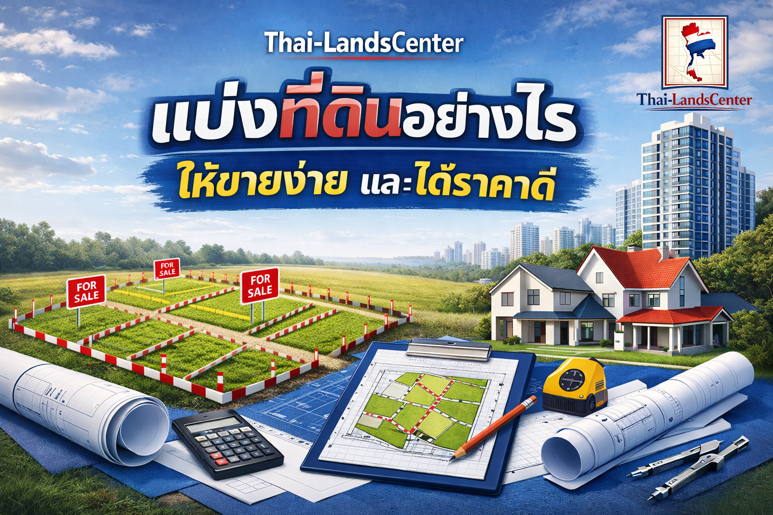 บทความที่ 9 แบ่งที่ดินอย่างไรให้ขายง่ายและได้ราคาดี